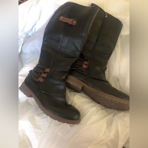 💝 Ladies Boots - size 9 Brown zip up